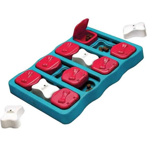 EZONEDEAL Dog Brick Treat Dispensing Brain Exercise Game Interactive Dog Food Puzzle Toy Interactive Pet Slow Feeder Training Games