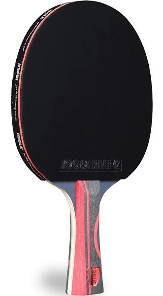 JOOLA Infinity Edge - Tournament Performance Ping Pong Paddle w/ Pro Carbon Technology - Black Rubber On Both Sides - Competition Ready - Table