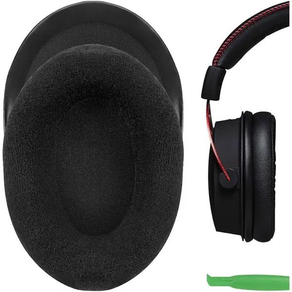 Geekria Comfort Velour Earpad Replacement Ear Pads for HyperX Cloud II Cloud 2 Cloud II Gaming Headset Headphones Ear Cushions, Headset Earpads, Ear