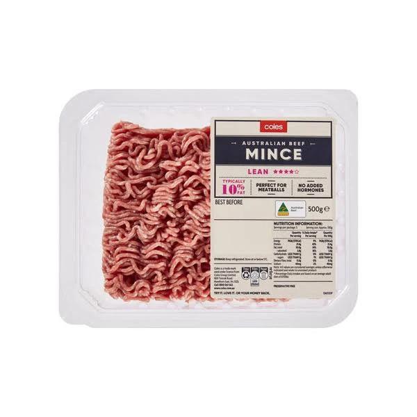 Coles Beef 4 Star Lean Mince (500 g)