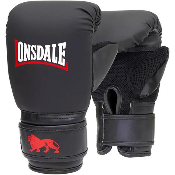 Lonsdale Black Bag Gloves - S/M