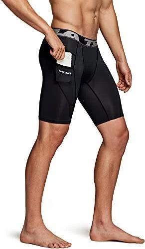 TSLA Men's Athletic Compression Shorts, Sports Performance Active Cool Dry Running Tights