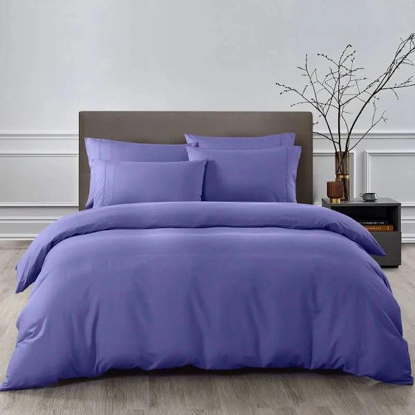 Royal Comfort 2000TC 6 Piece Bamboo Sheet & Quilt Cover Set Cooling Breathable - Queen - Royal Blue