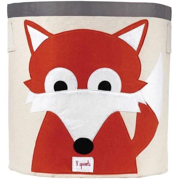 3 Sprouts Orange Fox Storage Bin