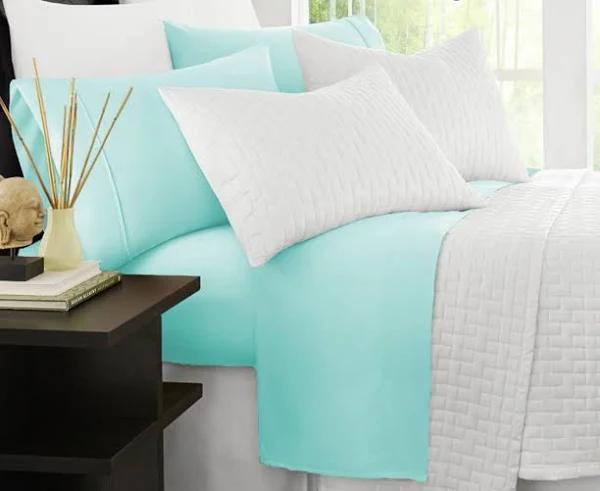 Ramesses Original 2000TC Bamboo Sheet Set King Aqua