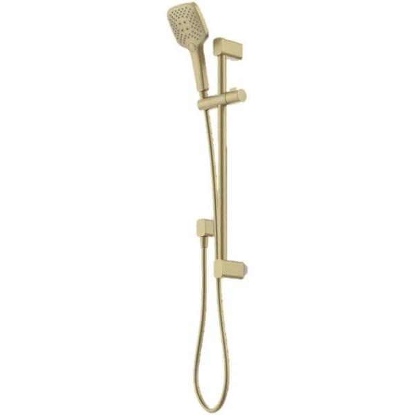 Caroma Luna Multifunction Rail Shower - Brushed Brass