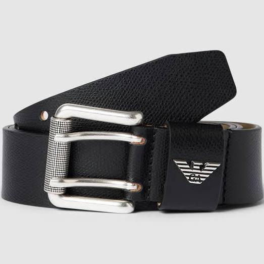 Emporio Armani boarded Belt 105 cm / Black