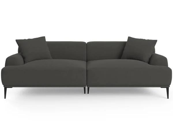 Brosa Seta 4 Seater Sofa (Nickel Grey)