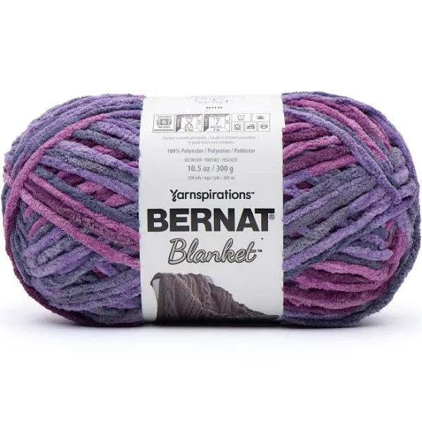 Bernat Blanket Big Ball Yarn - Purple Sunset 300g