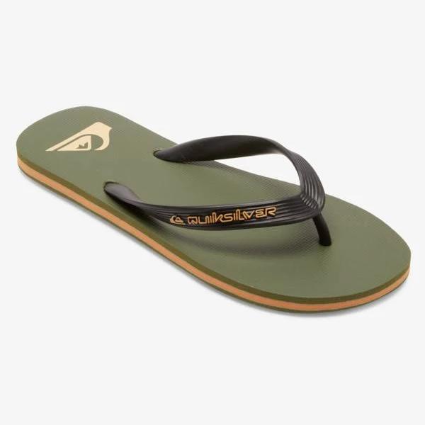 Quiksilver | Mens Molokai Core Flip-flops - Green - Size 7 at Official Quiksilver Store - Only 2 Left