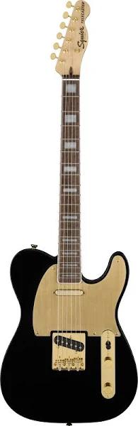 Squier 40th Anniversary Gold Edition Telecaster Black