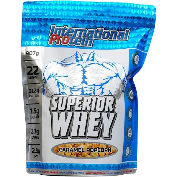 International Protein Superior Whey 907g / Caramel Popcorn