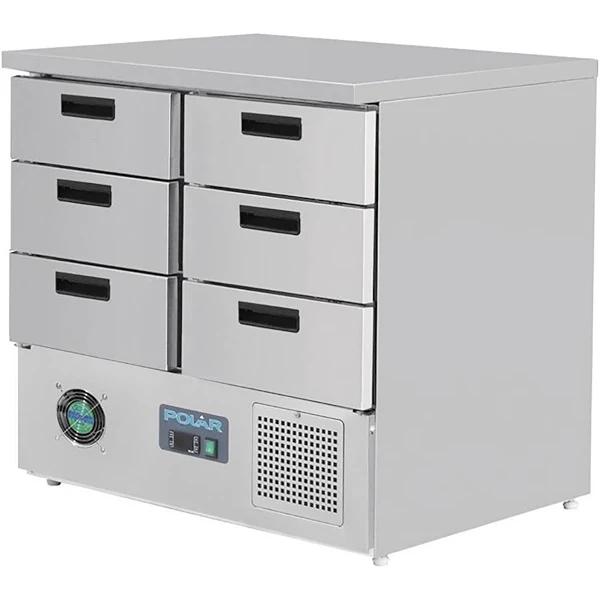 Polar G-Series Refrigerated Counter with 6 Drawers 240Ltr - FA440-A