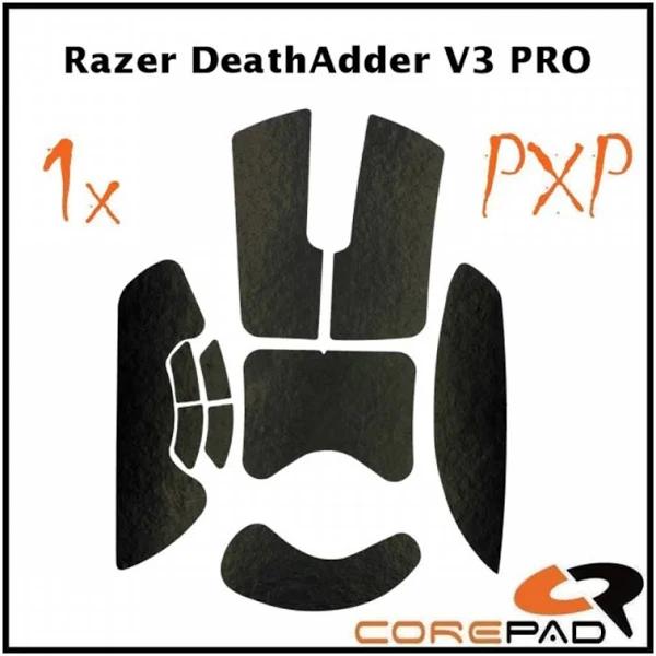 Corepad PXP Grips For Razer Deathadder V3 Pro Black