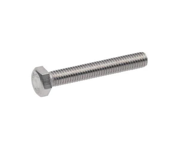 Hex Head Screws Bolts 304 Stainless Steel Metric Flat Hexagon Coarse Threaded Machine Cap Fully Thread Assortment Sus Storage Silver M5x40mm 20x