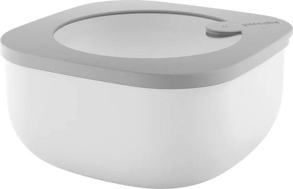 Guzzini Shallow Airtight Container 975ml Store & More - Dark Grey