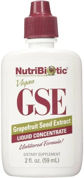 NutriBiotic GSE Grapefruit Seed Extract Liquid Concentrate 2 fl oz (59 ml)