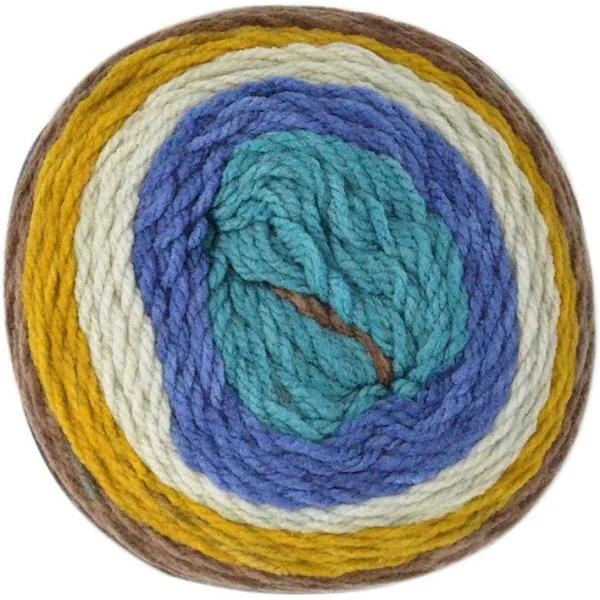 Poppy Crafts Cake Ball Yarn 200g - Aqua Mix - 100% Acrylic