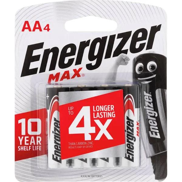 Energizer Max AA 4 Pack