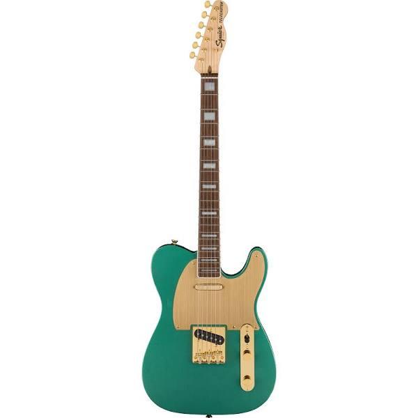 Squier 40th Anniversary Telecaster , Gold Edition, Laurel FB, Sherwood Green Metallic