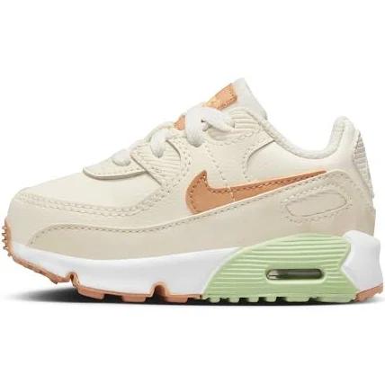 Nike Air Max 90 Kids Pale Ivory/Amber Brown-Phantom-Honeydew Unisex Size 4| AfterPay Available