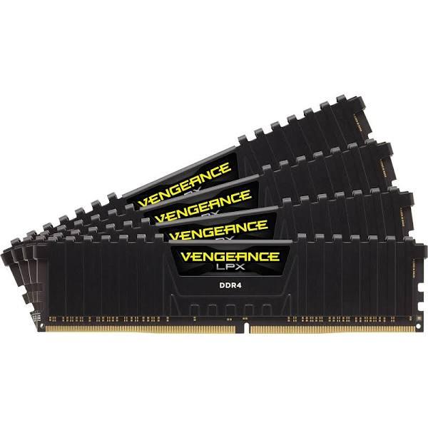 Corsair Vengeance LPX 128GB (4 x 32GB) 288-Pin PC RAM DDR4 3200 (PC4 25600) Desktop Memory Model CMK128GX4M4E3200C16