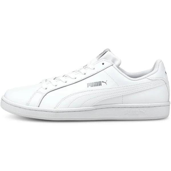 Smash Leather Unisex Sneakers in White, Size 9.5 by Puma