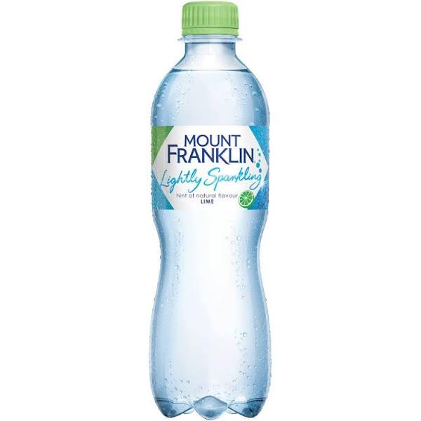 Mount Franklin Lightly Sparkling Water Lime Bottle 450ml