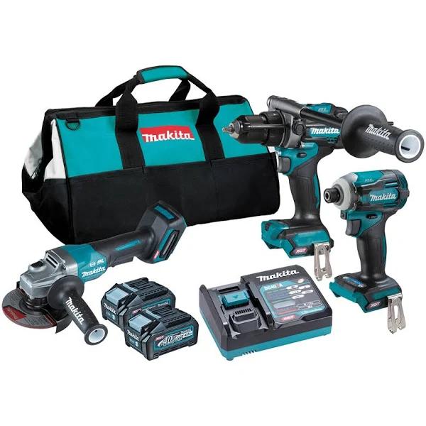 Makita DK0141G302 3 Piece 40V Max 4.0Ah Cordless Brushless Combo Kit | Tools Warehouse