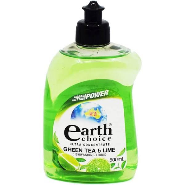 Earth Choice Green Tea & Lime Dishwashing Liquid Concentrate 500ml