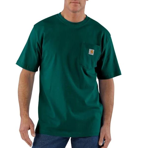 Carhartt Hunter Green Short-Sleeve Workwear Pocket T-Shirt