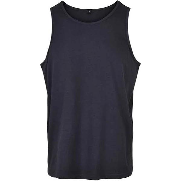 Build Your Brand Mens Basic Tank Top Navy 3XL