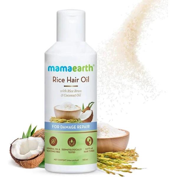 Mamaearth Rice Hair Oil with Rice Bran and Coconut Oil 150ml