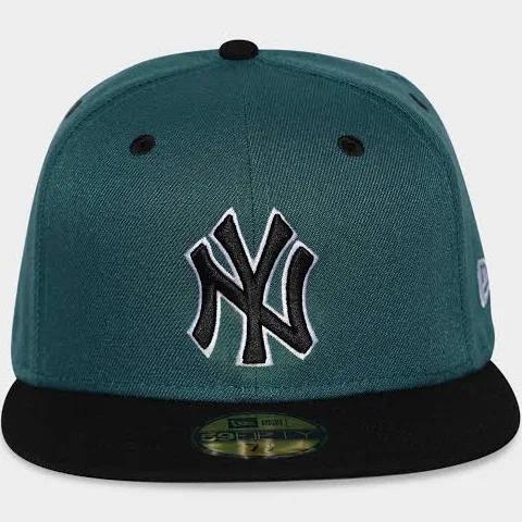 New Era New York Yankees 'Pine Black' 59FIFTY Fitted Dark Green