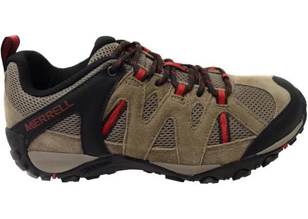 Merrell Mens Deverta 2 Comfortable Leather Hiking Shoes - Boulder - 13 US or 31 CMS