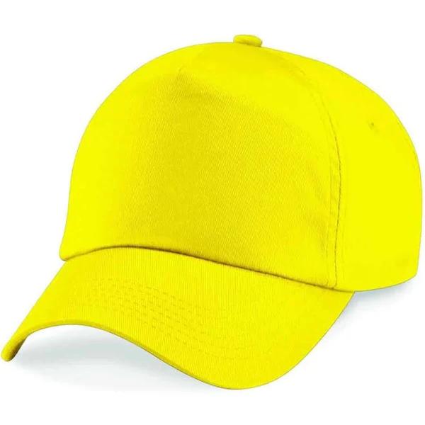 Beechfield Kids Original 5 Panel Cap - Yellow - One Size