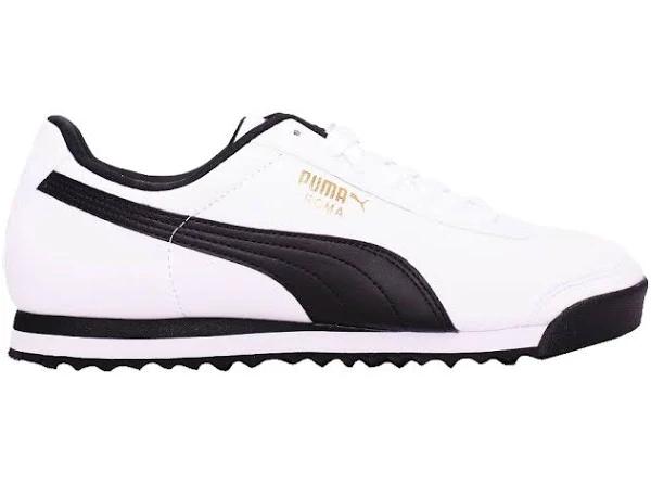 Puma Roma Basic White/Black Men's 353572 04 Sz 10.5