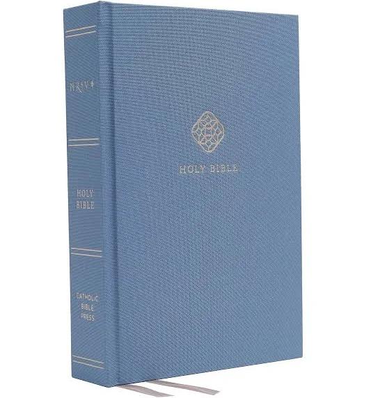 NRSV, Catholic Bible, Journal Edition, Cloth Over Board, Blue, Comfort Print