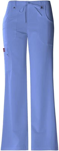 Dickies Xtreme Stretch Scrubs Women's Drawstring Scrub Pants - XL - Ceil Blue