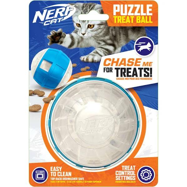 Nerf Cat Toy - Slow Feeder Treat Ball 9cm