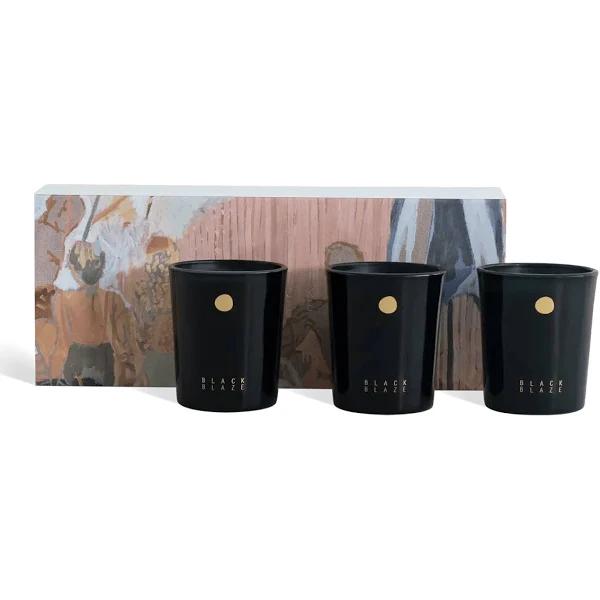 Scented Candle Trio- The Collector Set - Black Blaze