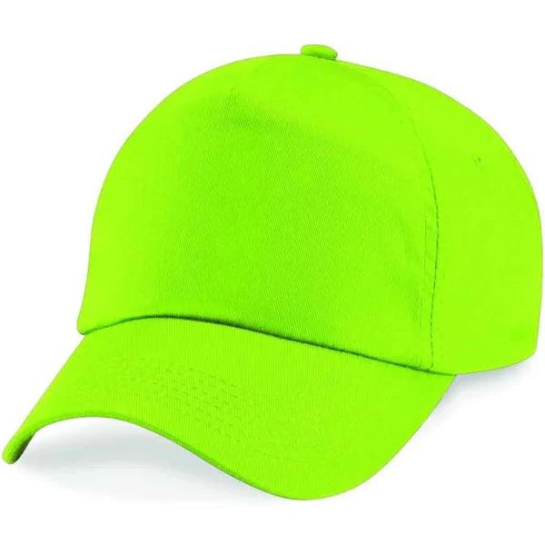 Beechfield Kids Original 5 Panel Cap - Lime Green - One Size