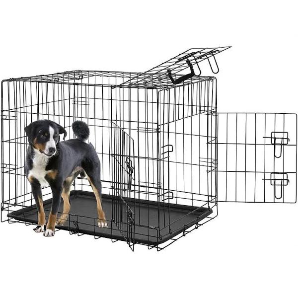 Taily Pet Crate Foldable Metal Frame Kennel Dog Rabbit Cage Playpen House 42"