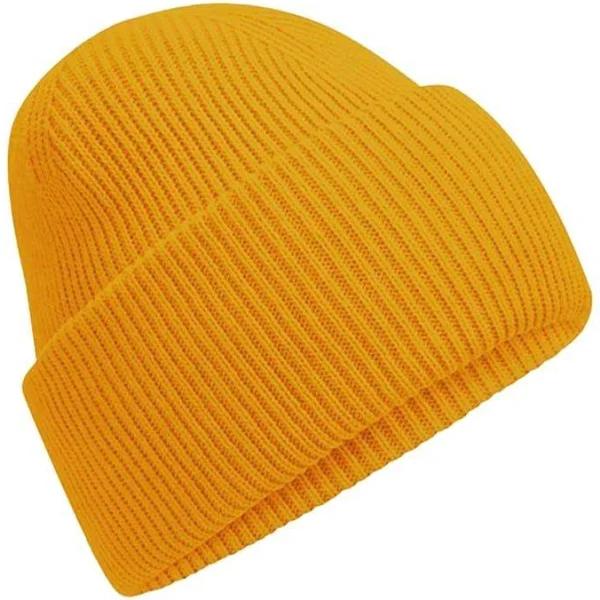 Beechfield Unisex Adult Classic Deep Cuffed Beanie Mustard One Size