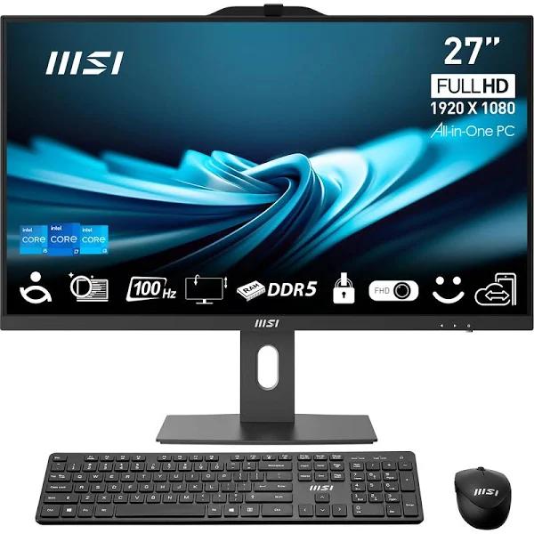 MSI Pro AP272P 13mA 27 FHD IPS Core i5 8GB 512GB All-in-One PC, Black