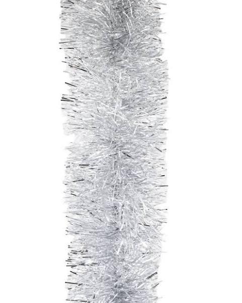 200m Silver Christmas Tinsel 100mm Wide