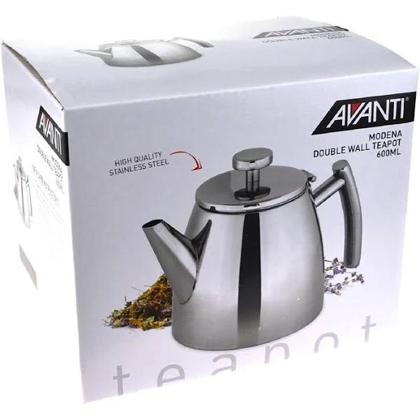 Avanti Modena Double Wall Stainless Steel Teapot 600ml