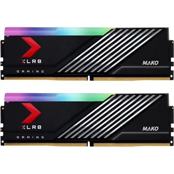 PNY XLR8 Gaming Mako 32GB DDR5 ( 2 x 16GB ) 6000MHz (PC5-48000) RGB CL36 1.3V Desktop Memory Kit MD32GK2D5600036MXRGB