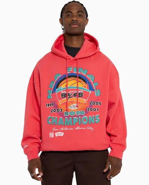 Mitchell & Ness San Antonio Spurs Finals Champion Hoodie - Pink XL