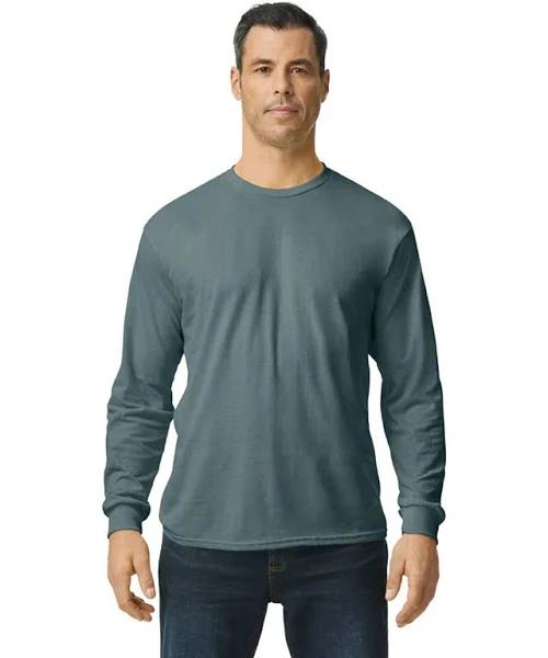 Gildan G5400 Heavy Cotton Adult Long Sleeve Tee - Dark Heather, 2XL